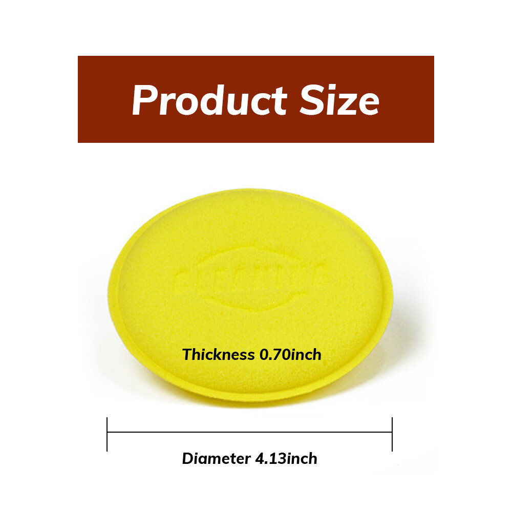 12PCS Car Wax Applicator Polish Foam Sponge Wax Cleaning Detailing Pads