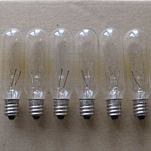 Light Bulbs -Great for Salt Lamps -15 Watt,Candelabra,Clear (15T6C) -25 Pieces