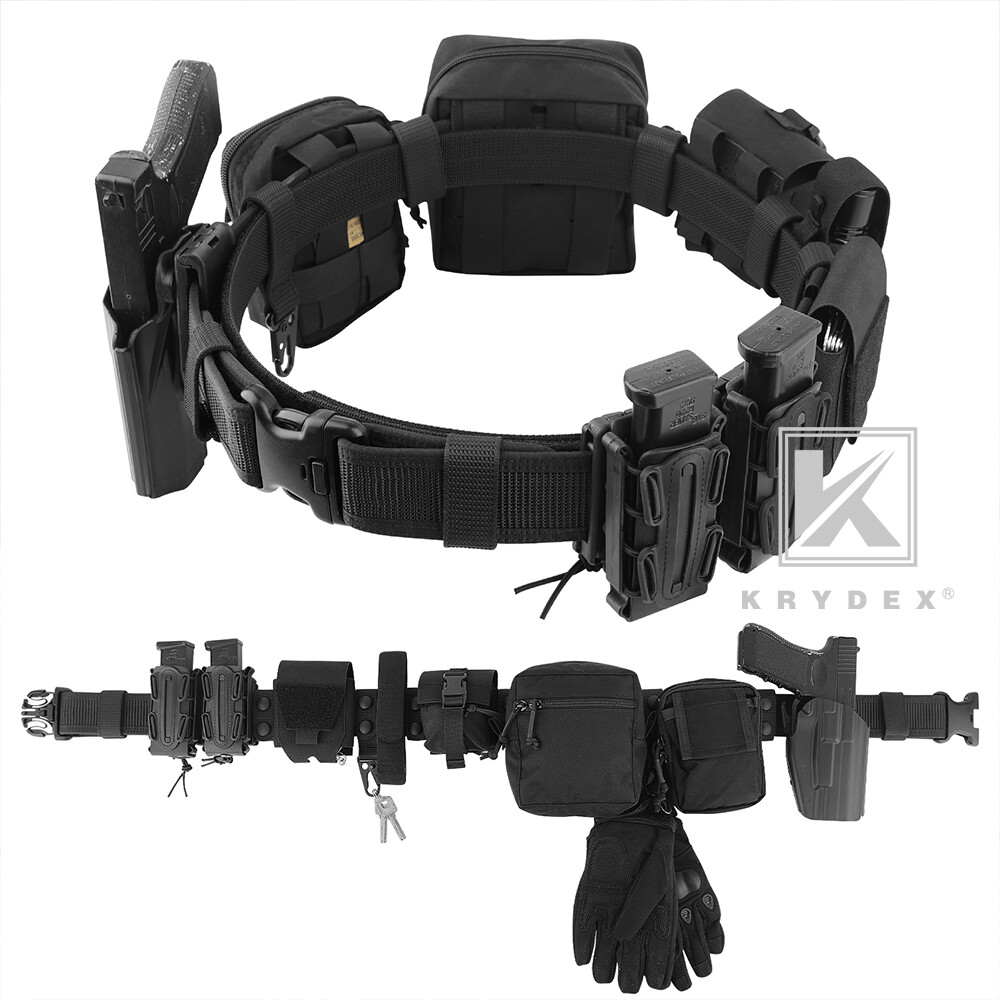 KRYDEX Tactical Police Security Guard Duty Belt Law Enforcement Outer&Inner Belt