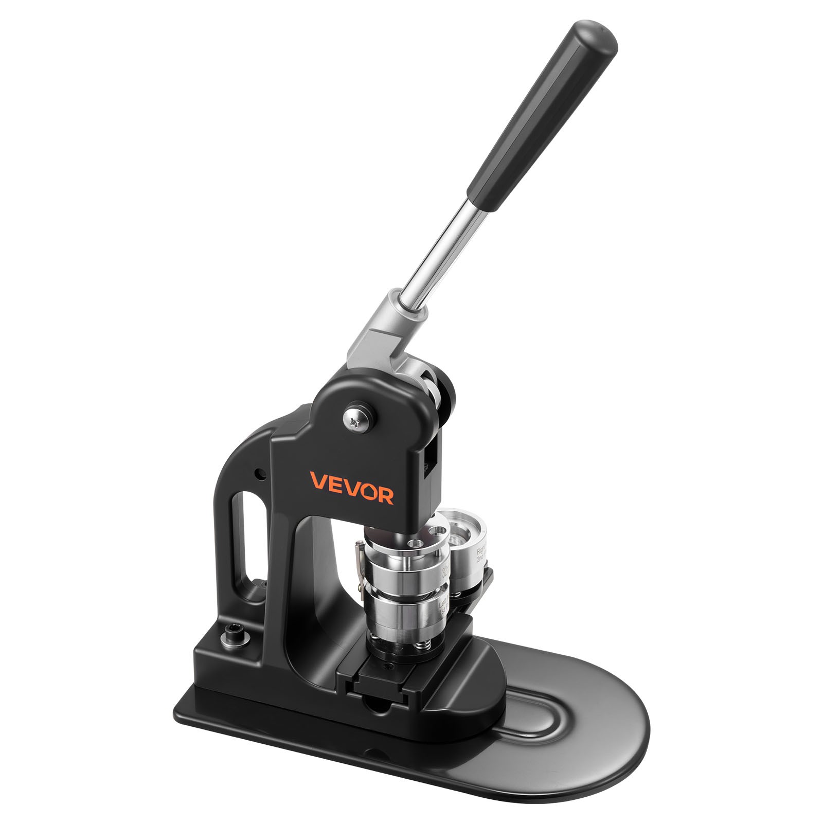 VEVOR Button Maker Machine Pin Maker Machine 1.25 in 500pcs Button Parts Black