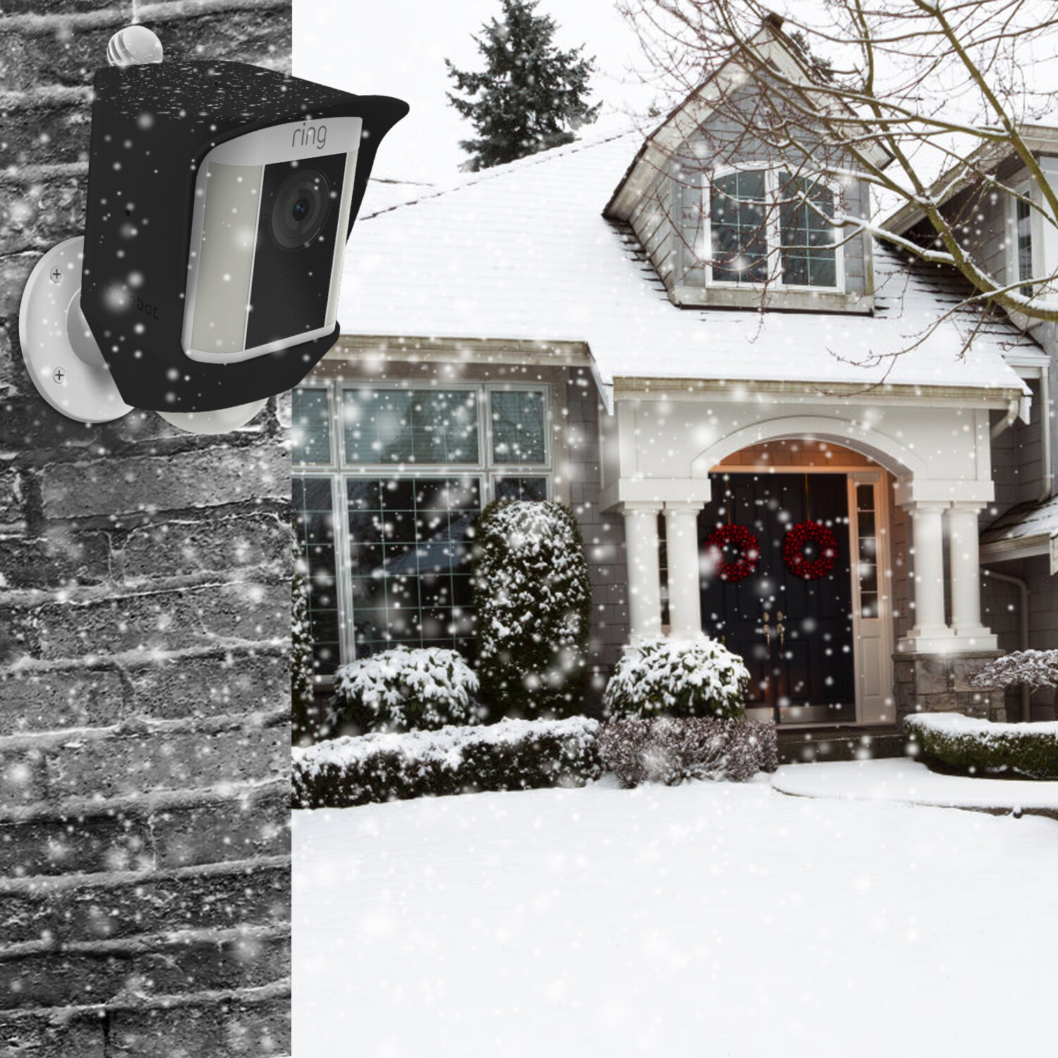 For Ring Spotlight Battery Camera Silicone Skin Case UV Weather Resistant Cover