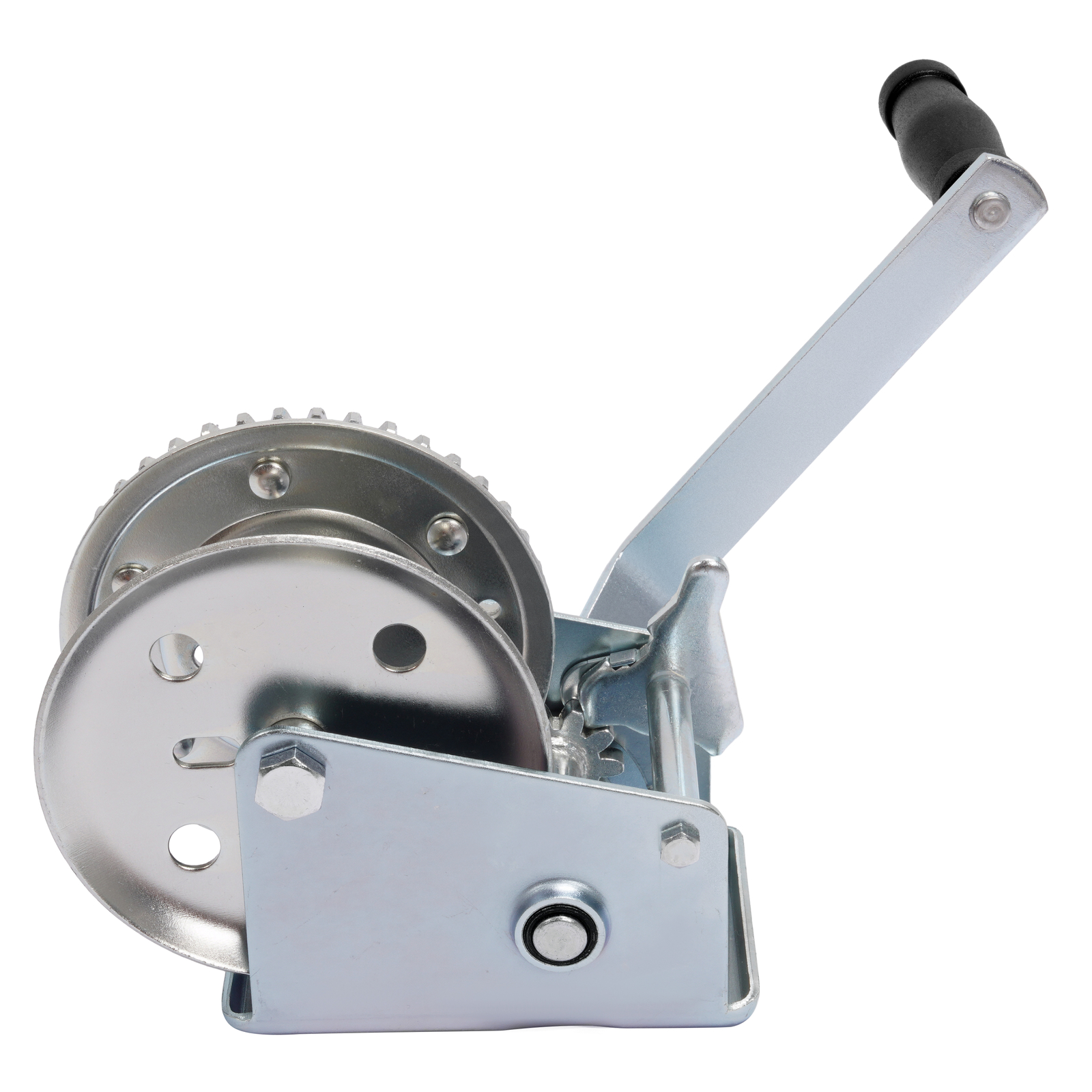 Steel Hand-Crank Marine Winch w/ Ratchet for Boat Trailer 1400LBS Universal ATV