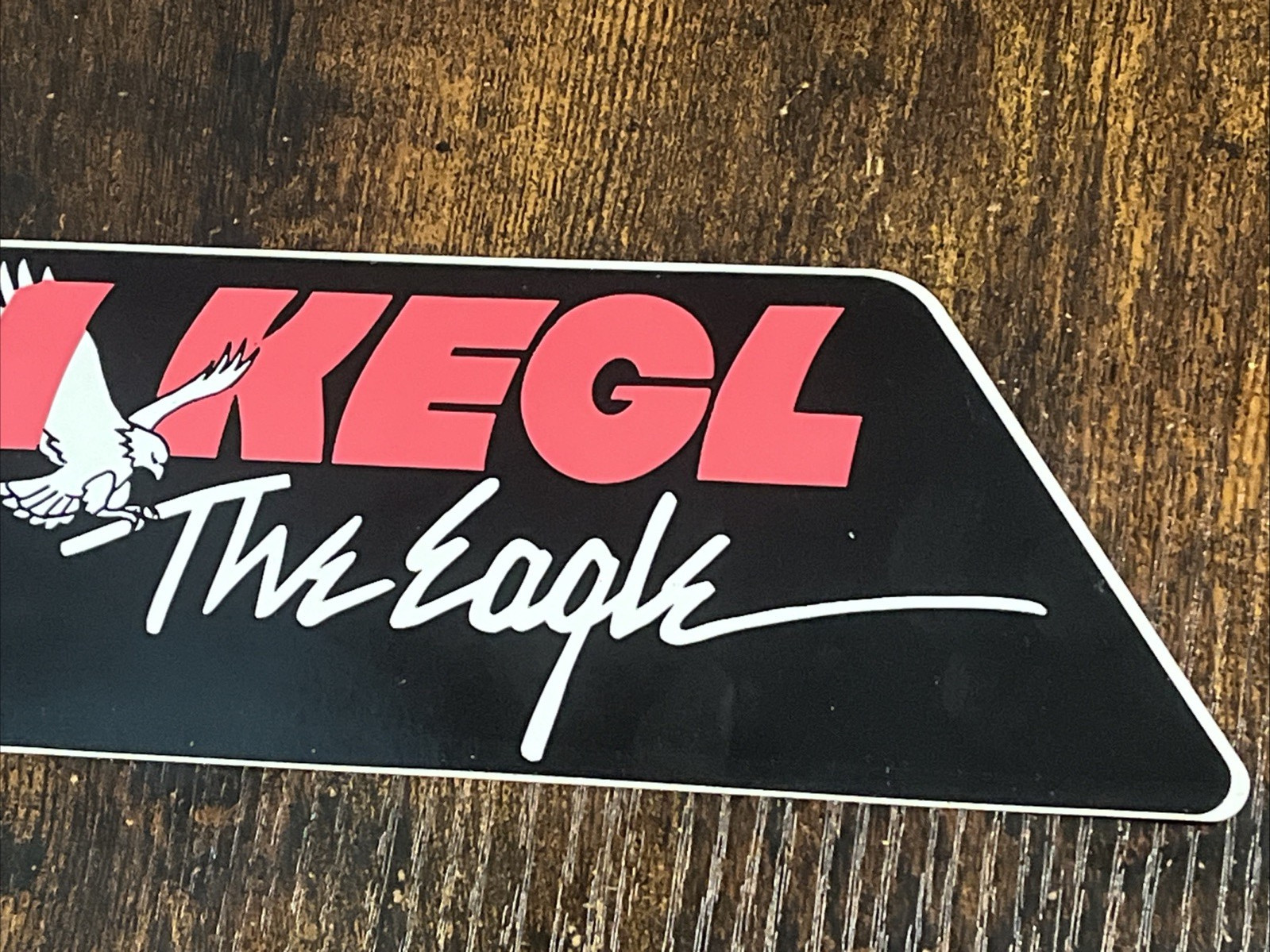 Vtg 1980's 97.1 FM KEGL The Eagle Radio Station Decal Bumper Sticker Dallas TX