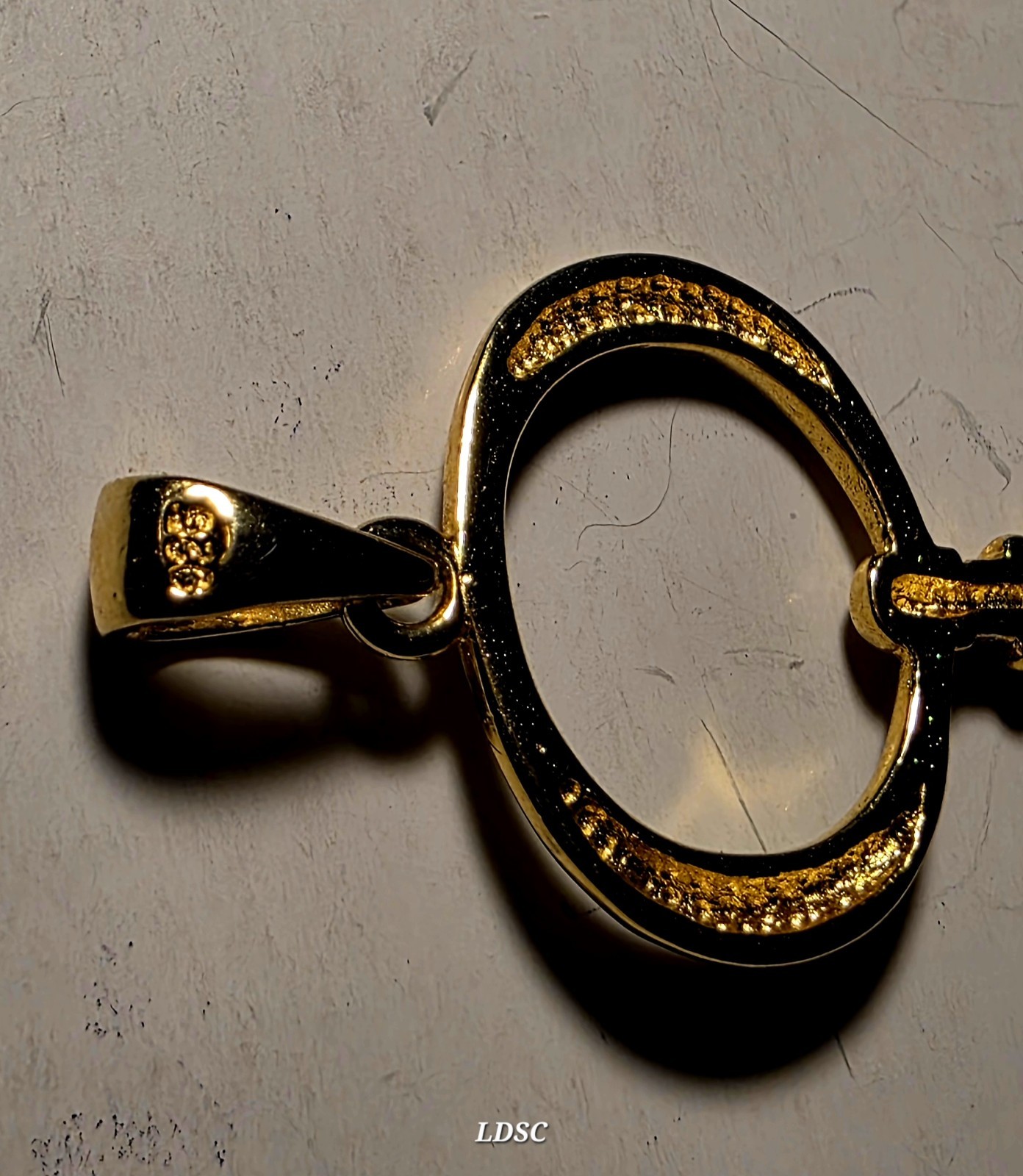 Gold Handcuff Key Antique Plated on 925 Silver ~ Pendant ~ Great PD Gift