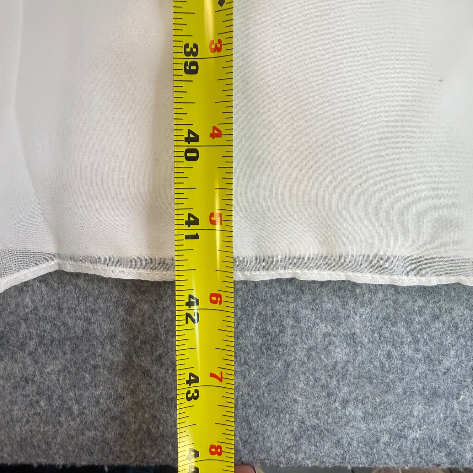 David's Bridal Tea Length Wedding Dress Womens 7 Straps Beaded Pink Sash Ribbon