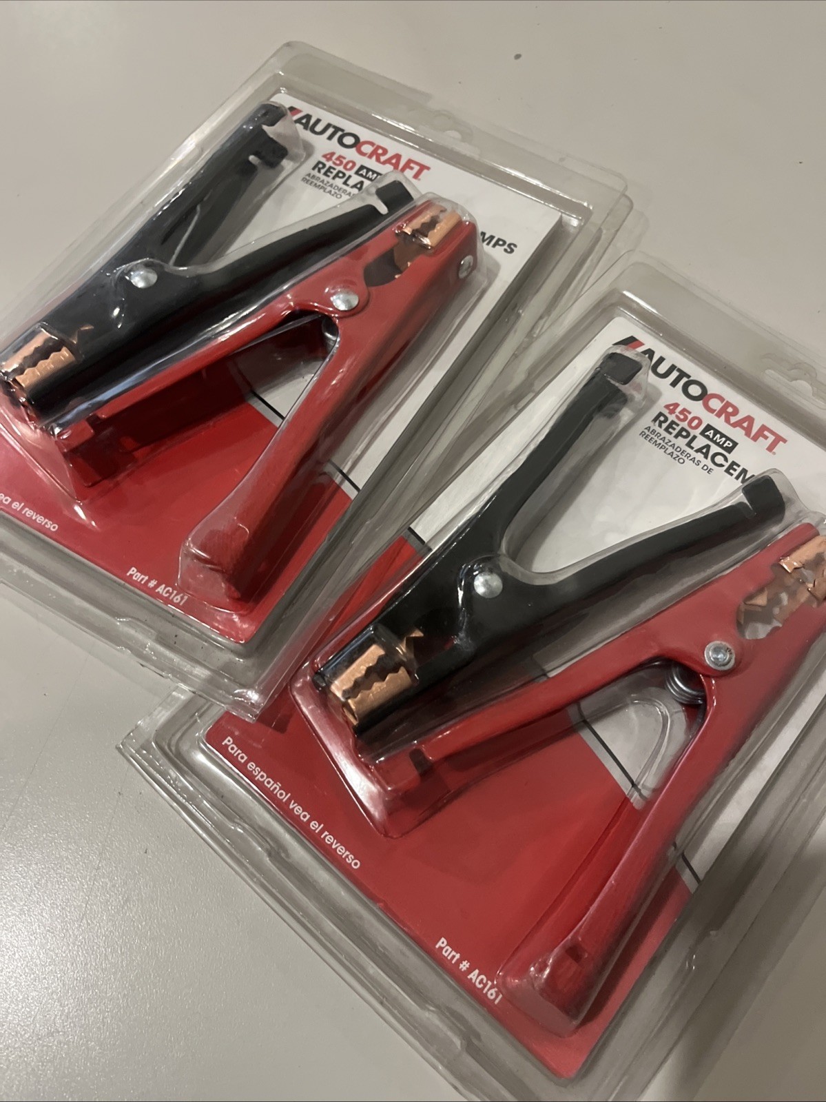 450Amp Battery Booster Cable Parrot Clamps: Heavy-Duty Jumper Replacement Tool