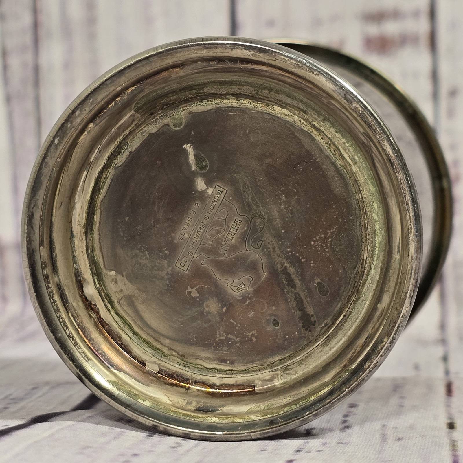 Sheridan Taunton Silversmiths Silver Plated EP Brass Commemorative Cup