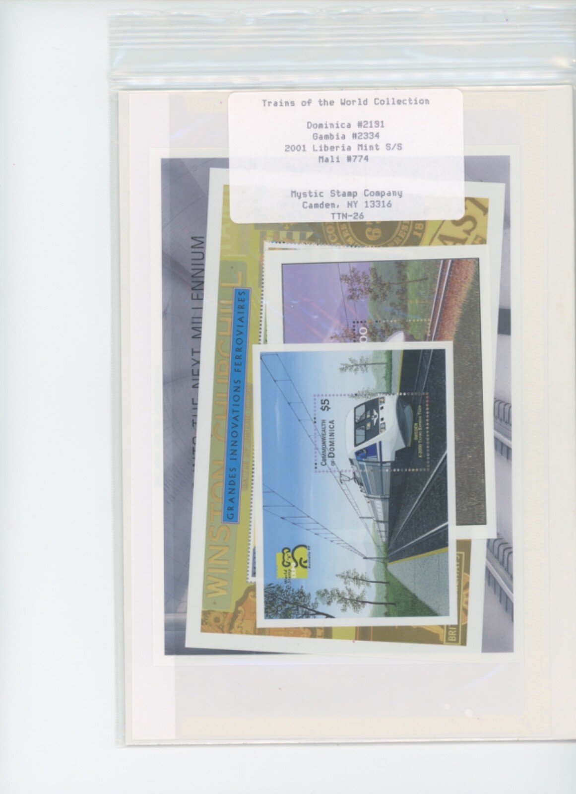 Worldwide Stamps Trains Topical TRAINS Stamps and mini-sheets (mb28