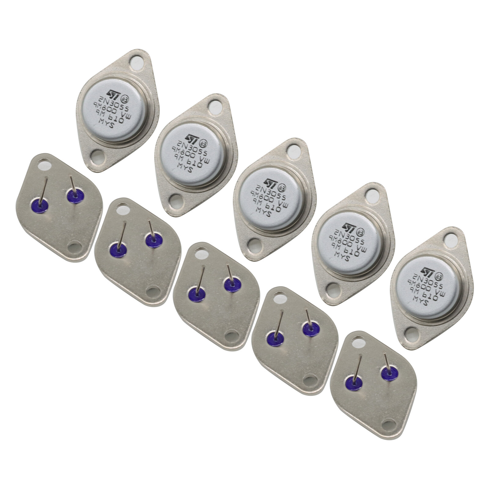 Lots 2N3055 TO-3 NPN Amplifier Switch Transistor Audio Power Metal Case 15A/60V