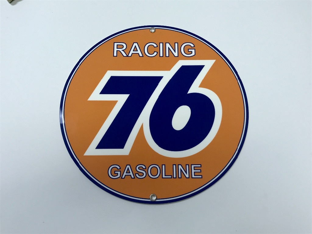 76 Union Oil gasoline racing vintage sign