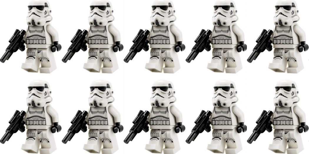 LEGO Star Wars Imperial Stormtrooper Minifigure LOT of 10 40755 75387 Army NEW
