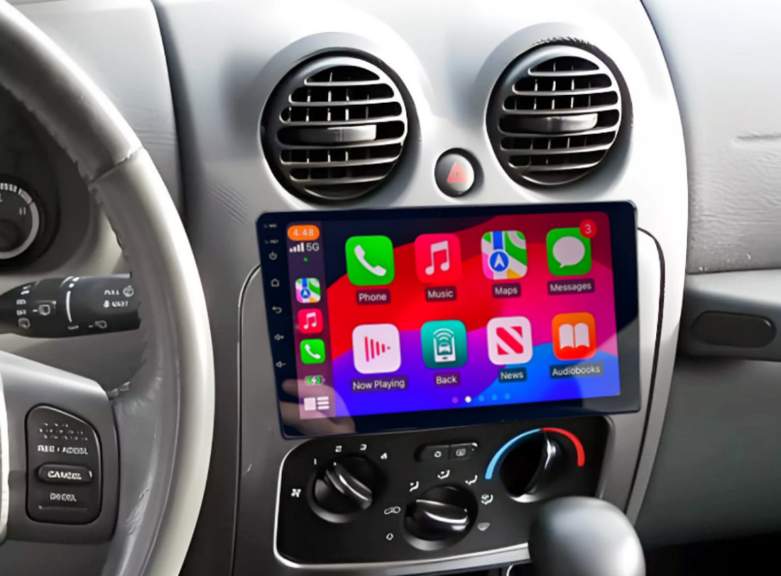 64G Apple CarPlay Car Radio Stereo Android 13 GPS NAV For Jeep Liberty 2002-2007