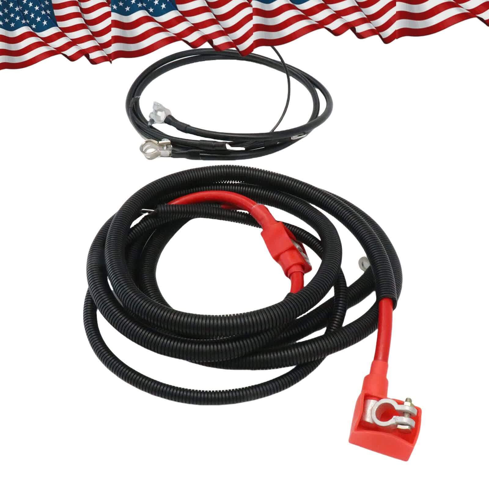 Powerstroke Diesel Battery Cable Kit Positive & Negative Fit 1994-1997 Ford 7.3L