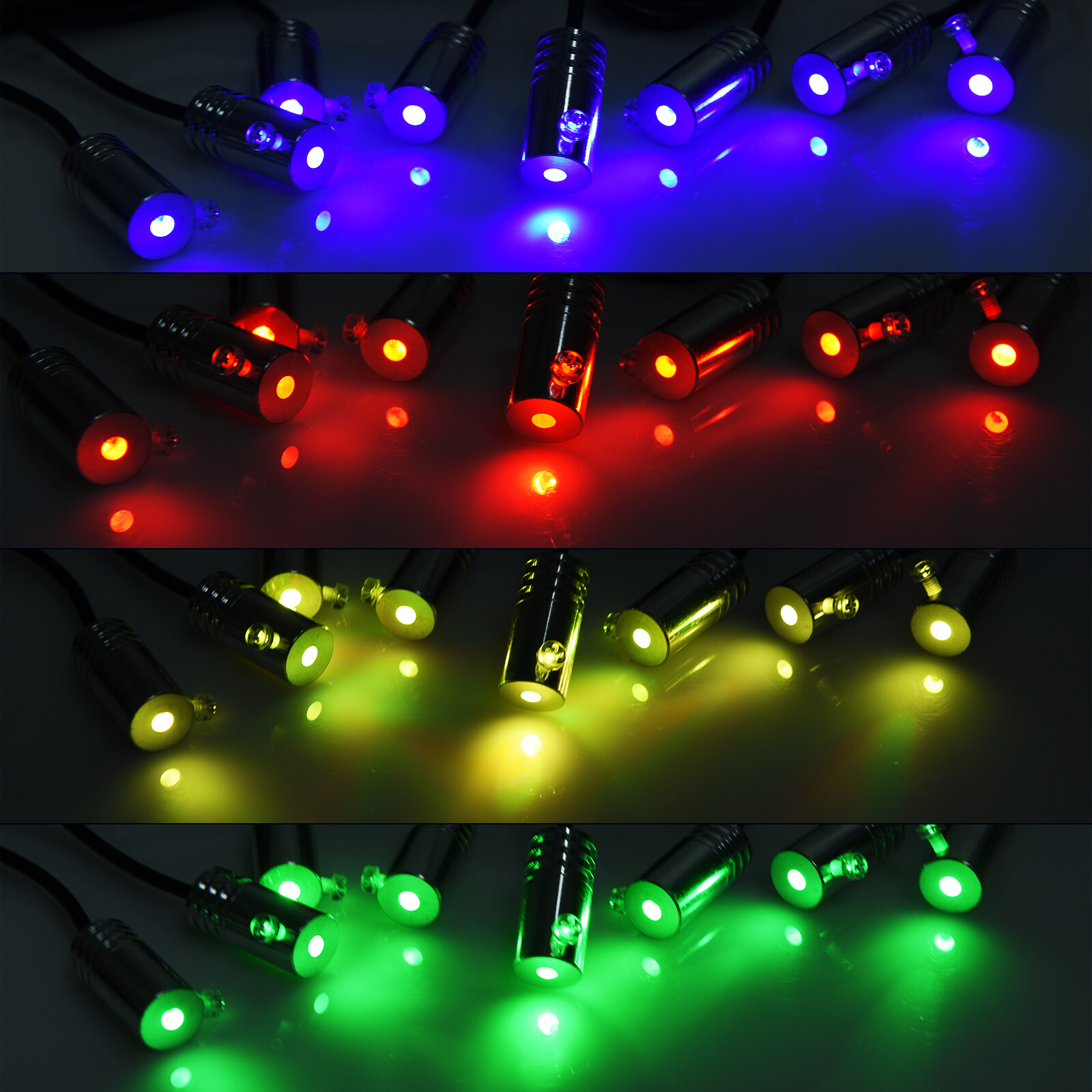 10m RGB 8 in 1 Interior Car LED Strip Lights Car Ambient Decor Neon Lights Kit