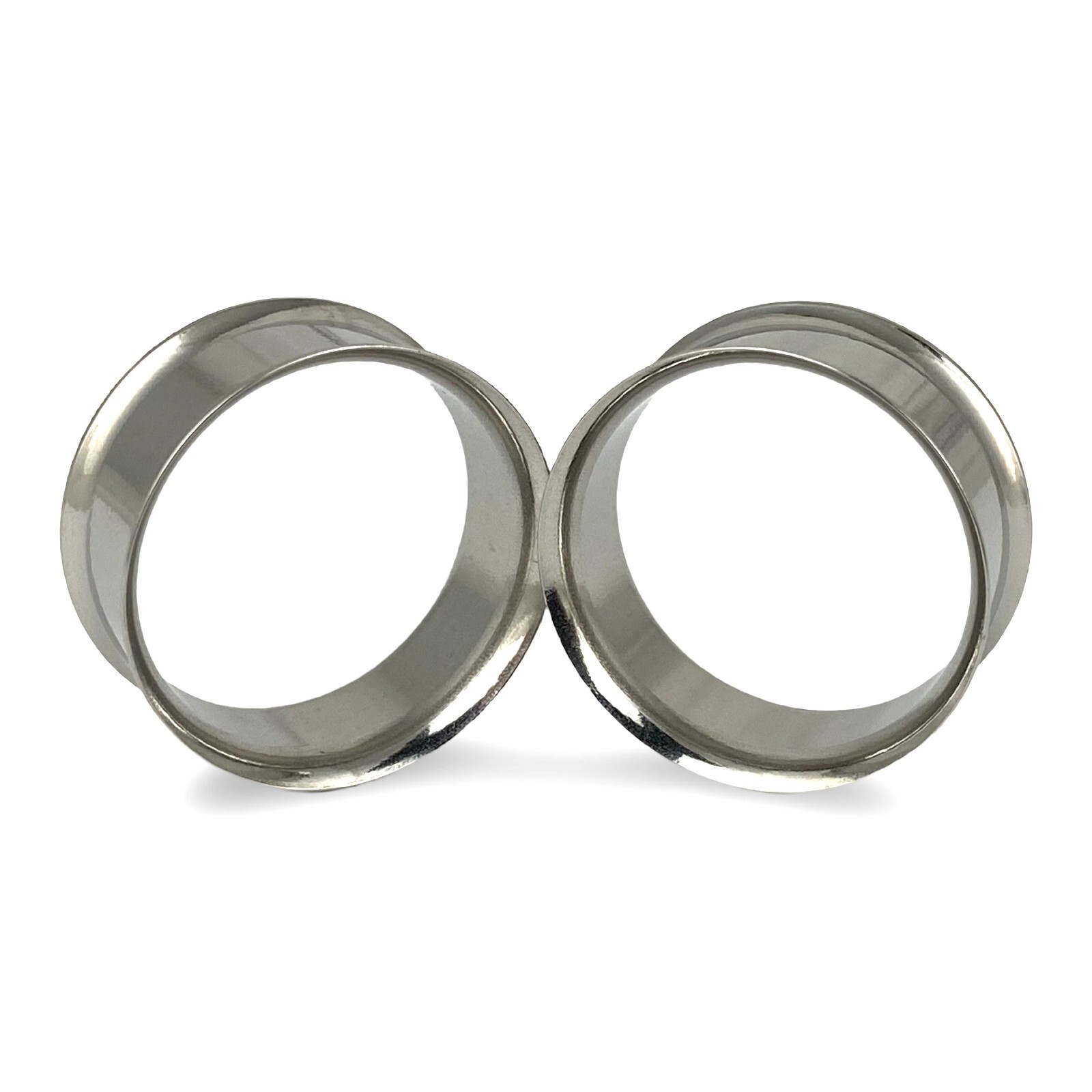 Pair of Steel Double Flare Tunnels set gauges plugs PICK SIZE