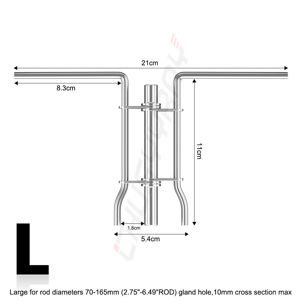 3* Hydraulic Cylinder Piston Rod Seal U-cup Installation Tool Kit Set Universal