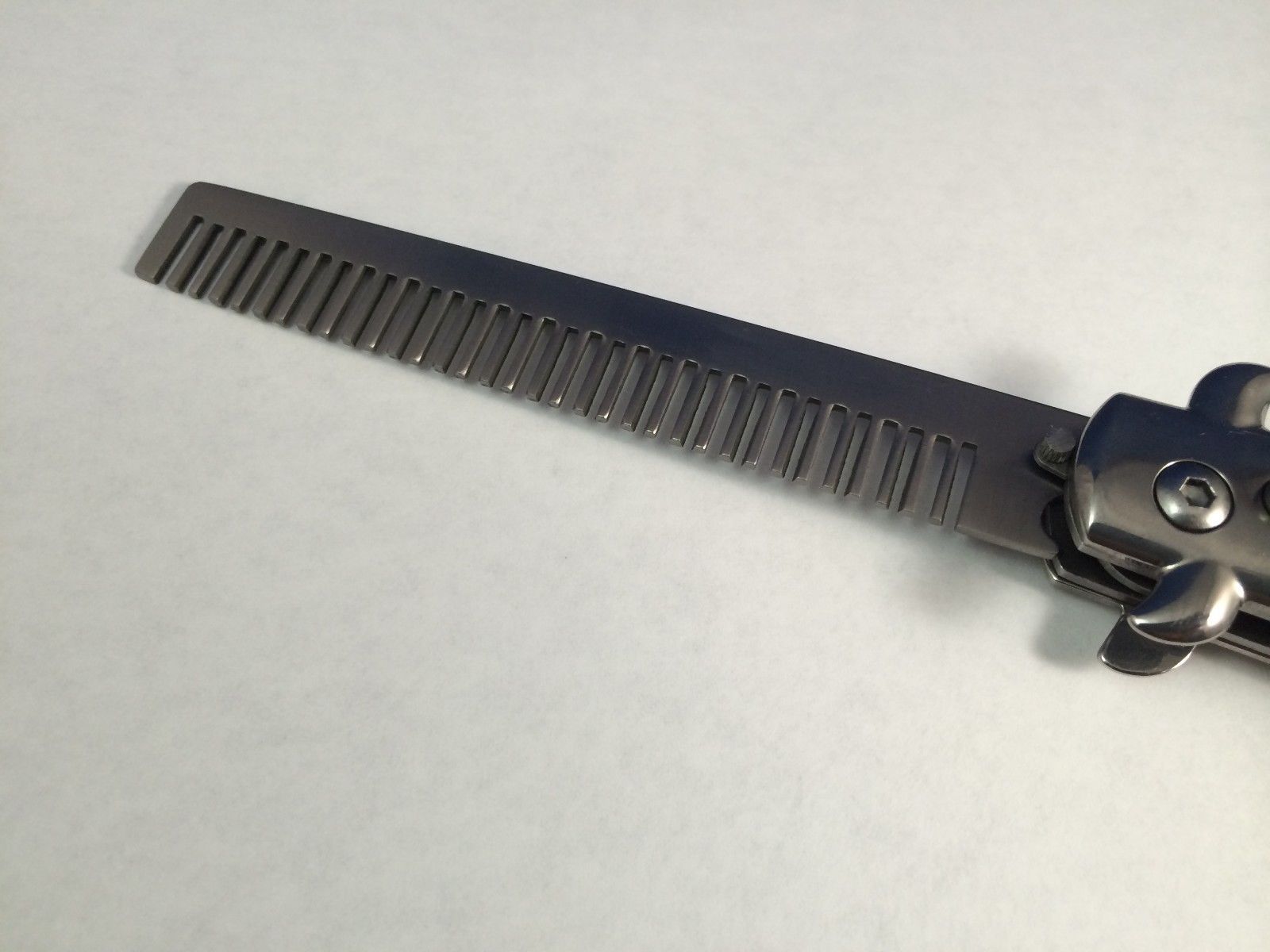 Wood SWITCHBLADE COMB Italian Stiletto Style Knife Automatic Switch Blade Toy!!