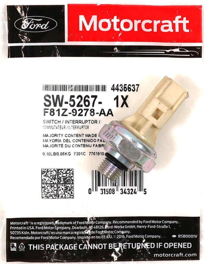 Genuine Ford F81Z-9278-AA Oil Pressure Sensor 7.3L 6.0L 6.4L Powerstroke Diesel