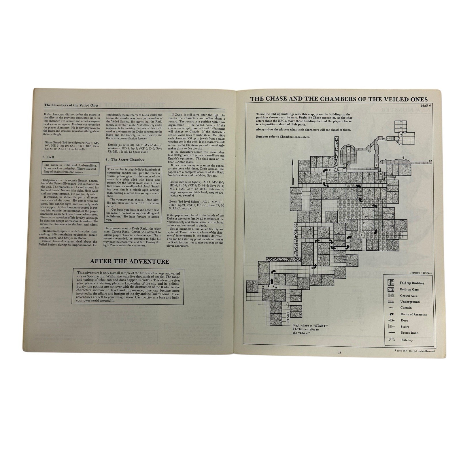 Dungeons & Dragons 1984 B6 The Veiled Society by David Cook TSR 9086