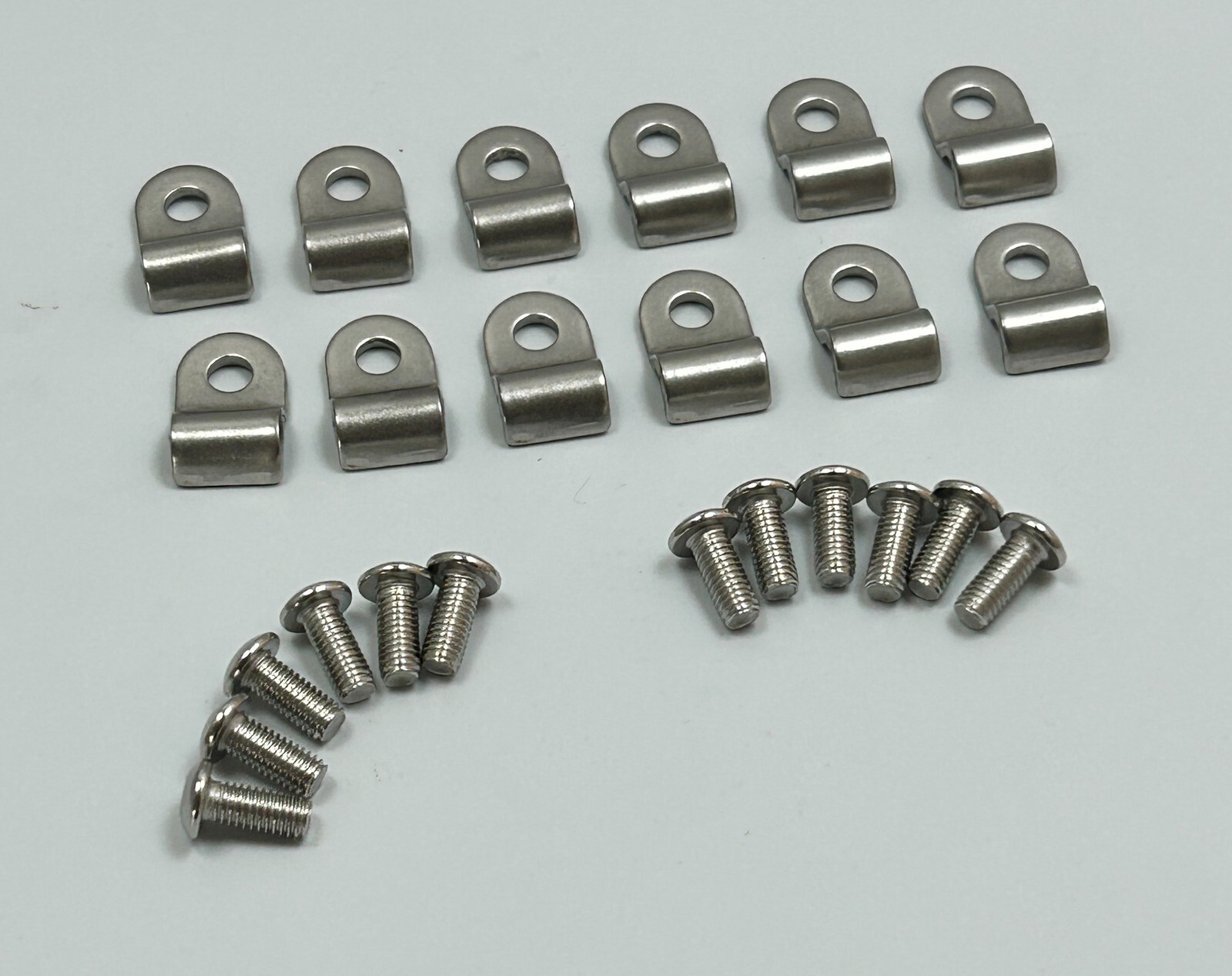 3/16" Stainless Steel Brake Line Clamp set 24pc Street Rod Custom Universal