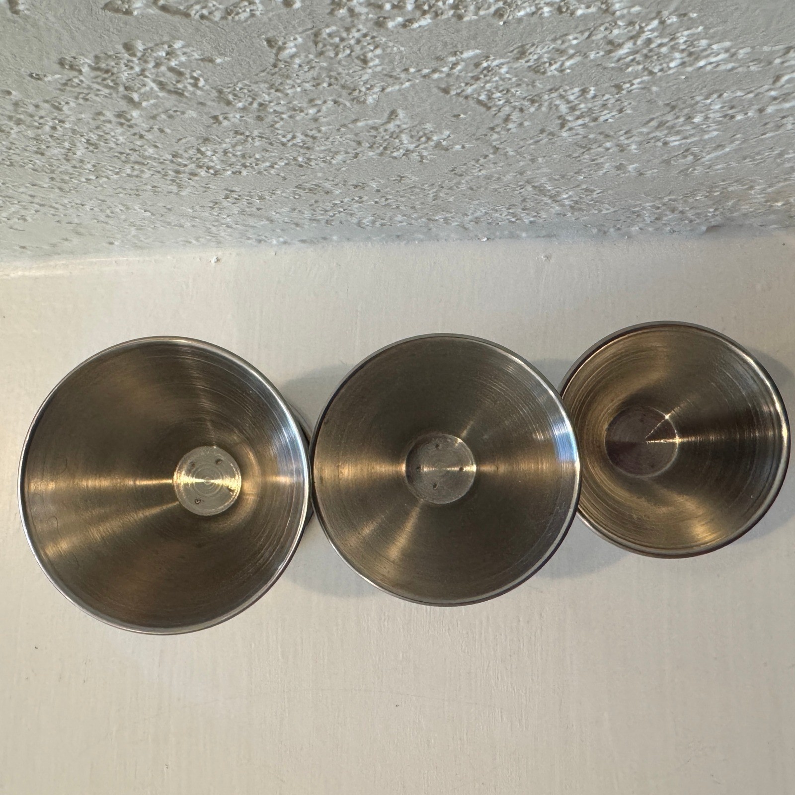 Stainless Steel Double Jigger Set Bartender Bar Measuring Cup 3 Piece