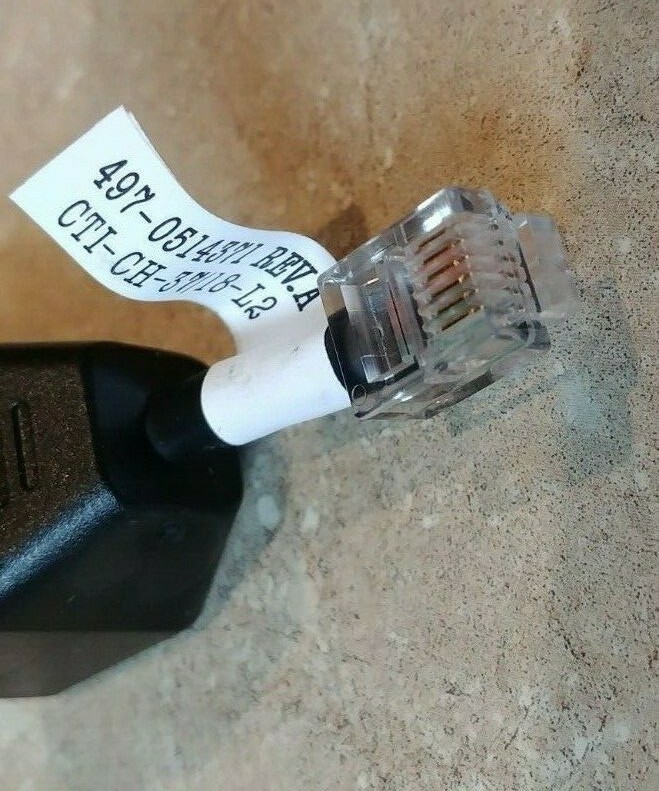 NCR 1639-K401 497-0514371 Serial Printer RJ45F RJ12M Adapter Dongle Fits Aloha