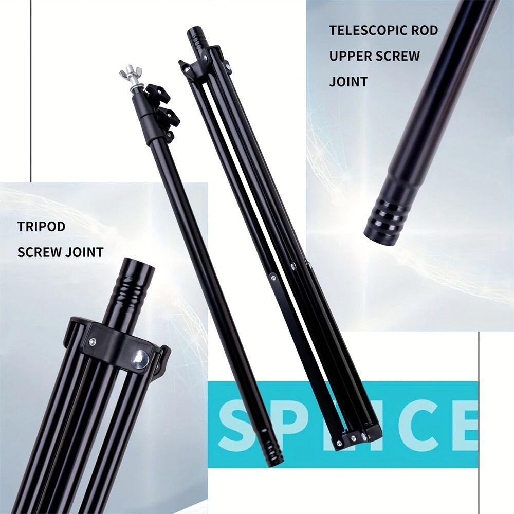 Adjustable Backdrop Stand Background Support System with Carrying Bag + 4 Clamps