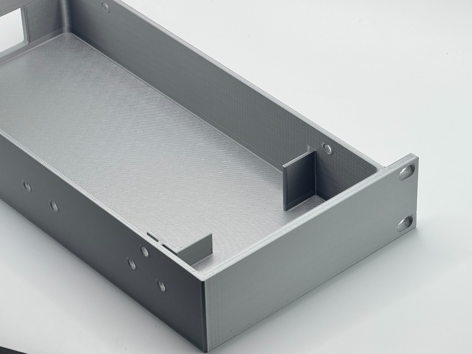 Rack Mount for UniFi USW-Pro-Max-16-PoE – 1U 19" with Tray for PSU Aluminum Look