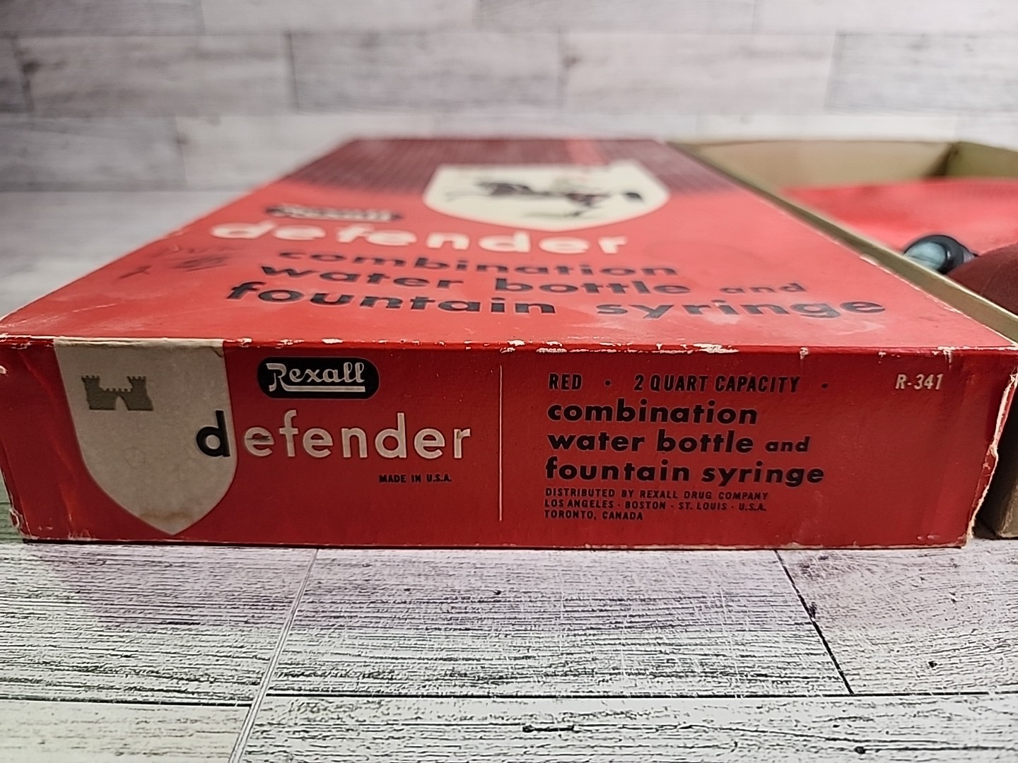 Vintage Rexall Defender R341 Combination Water Bottle & Syringe, Douche, Enema