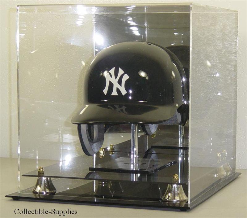 NEW DELUXE FULL SIZE MLB BASEBALL HELMET DISPLAY CASE