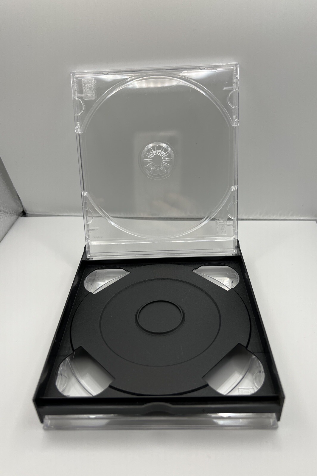 10 NEW CHUBBY 24MM DOUBLE (2) CD CASE WITH CLEAR TRAY, ASSEMBLED, 1057Q+KC02PK