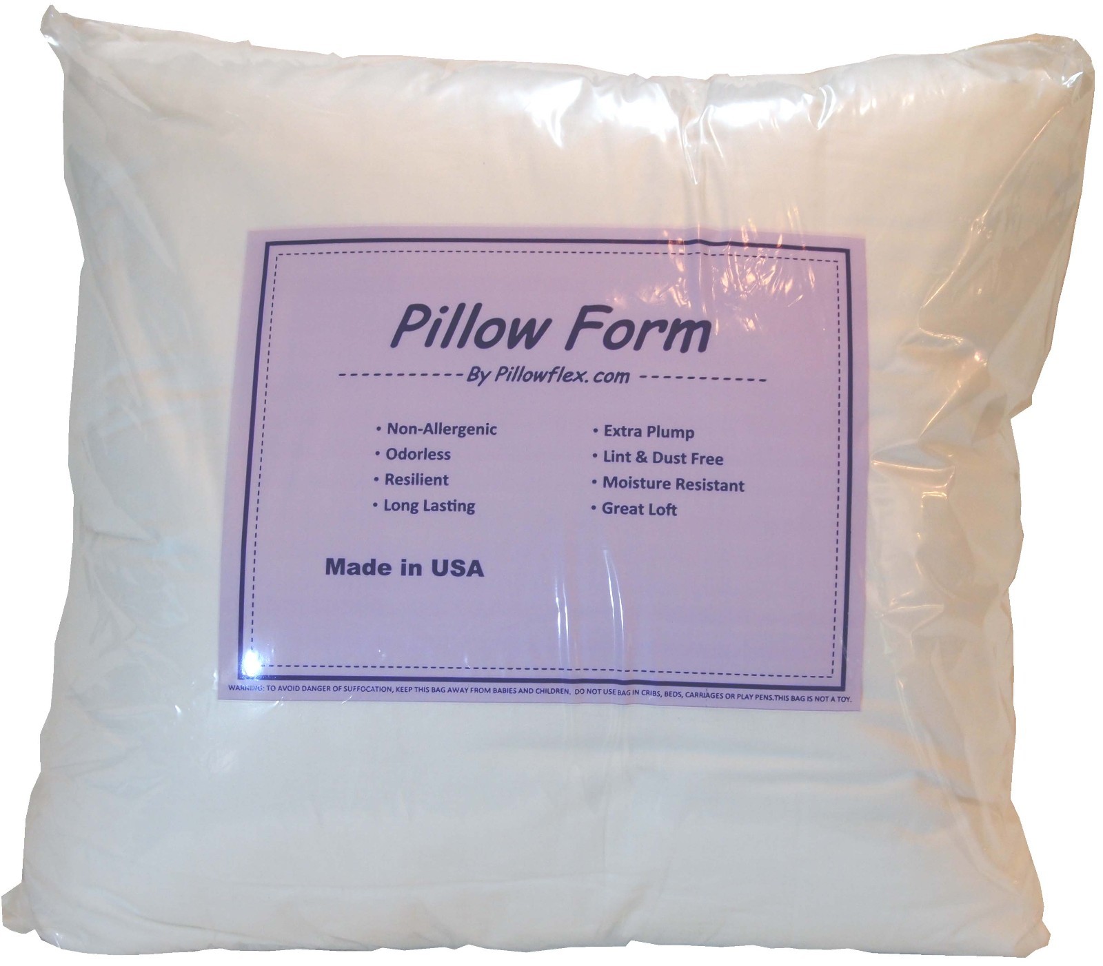 Synthetic Down Alternative Pillow Form Insert Multiple Sizes Karate Chop | Plush