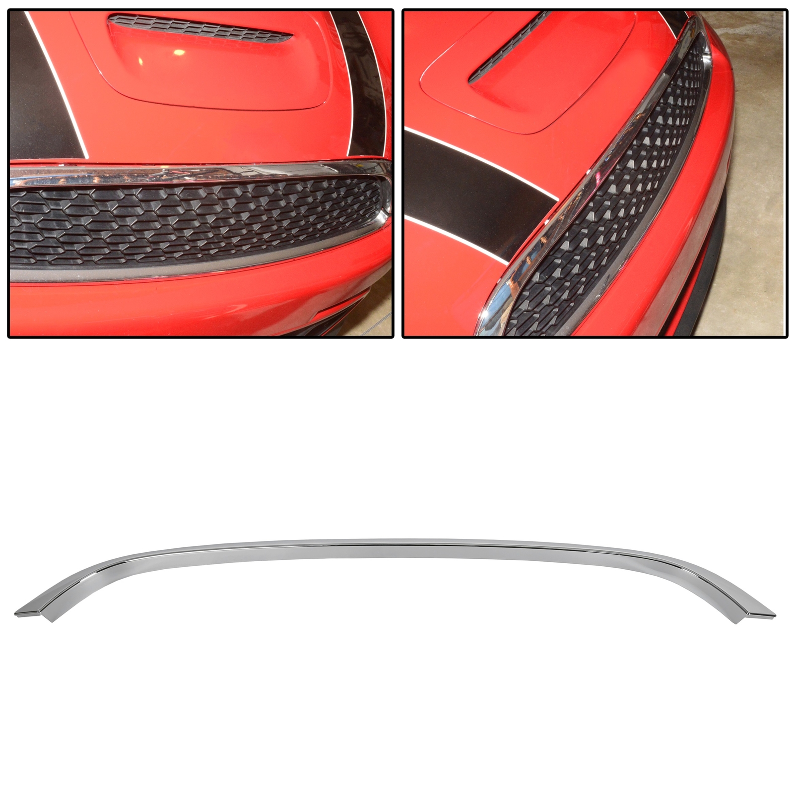 Chrome Grille Hood Molding Trim For 2007-2015 Mini Cooper R55 R56 R58 R59