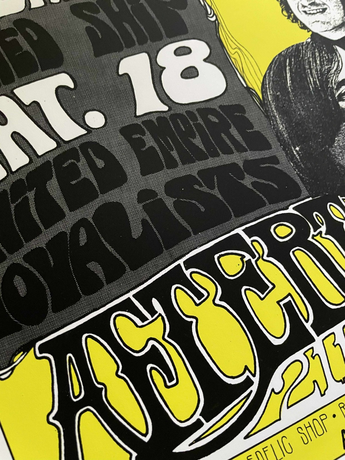 Country Joe and The Fish Band AFTERTHOUGHT 67 Canada Concert Poster 2nd Printing