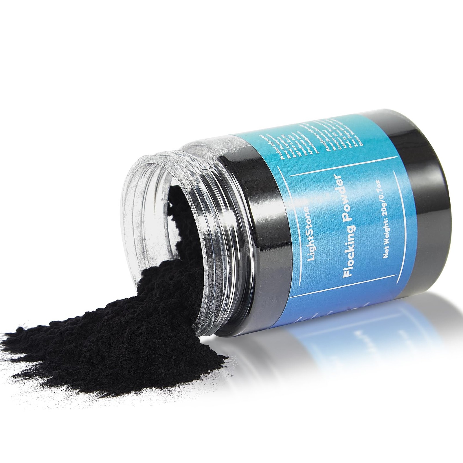20g Flocking Powder - Velvet Fibers - for Crafts/Taba Black