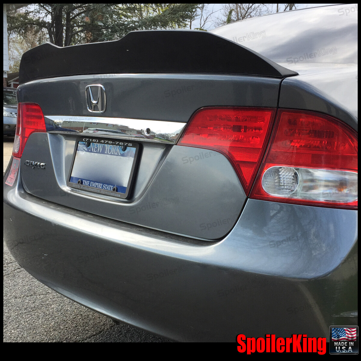 SpoilerKing 495VC Universal 30"- 59" Custom Rear Polyurethane Trunk Spoiler Wing