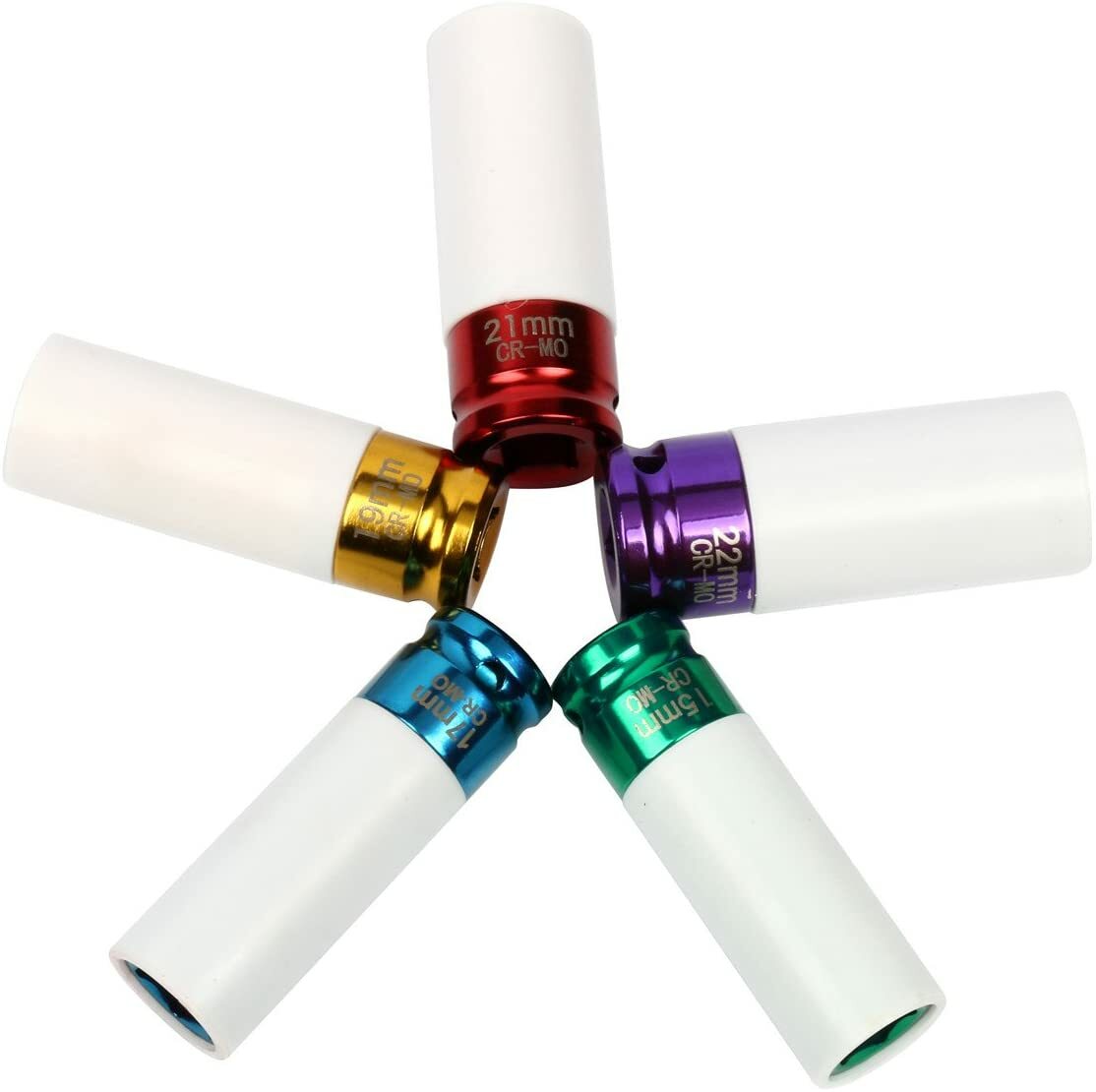 5PCS 1/2” Inch Impact Drive Lug Nut Socket Non-Marring Thin-Walled 5-Piece Set