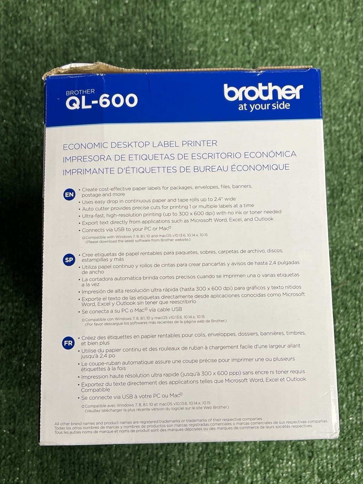 Brother QL-600 Economic Desktop Label Printer Automatic Cutter
