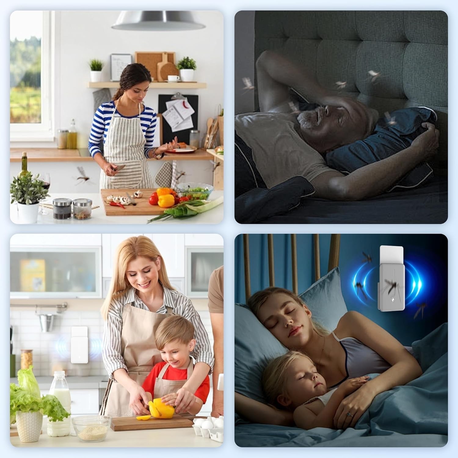 2 Pack Plug-In Flying Insect Trap Zevo UV Light Mosquito Fly Killer w/10 Refills