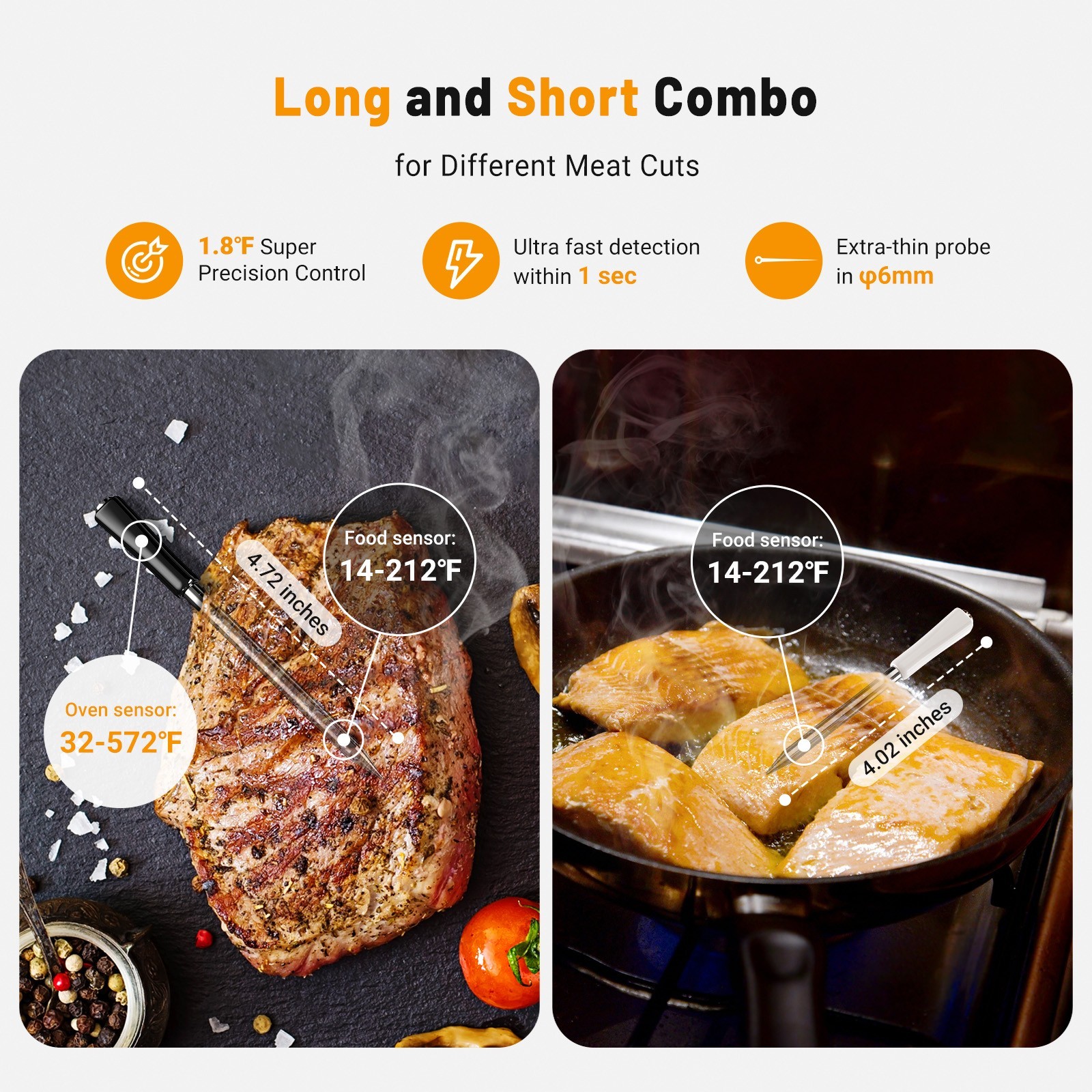 INKBIRD Wireless Meat Thermometer 5G WiFi BBQ Smoker Oven Mitts Grilling Gloves