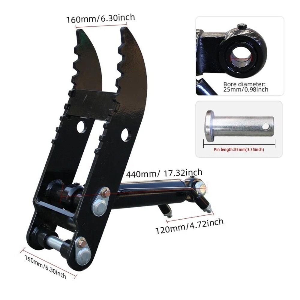 Hydraulic Thumb Clip Attachment Fits for 1-1.5Ton Mini Excavator Free Shipping