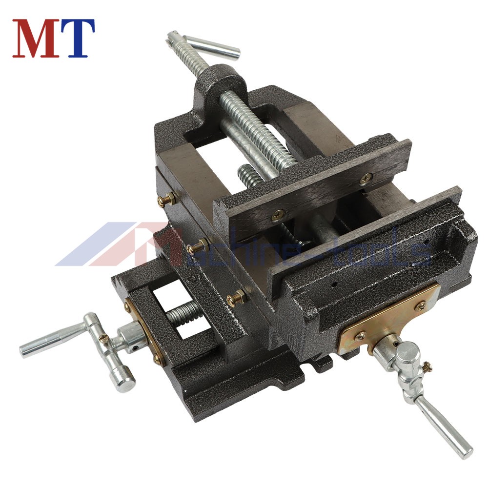6" Cross Drill Press Vise Heavy Duty 2 Way Slide Metal Milling X-Y Clamp Machine