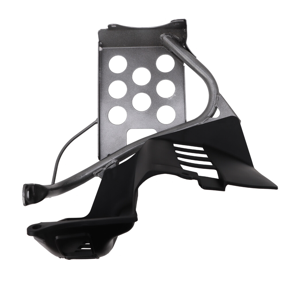 Heel Guards Footrest For 1990-2006 Yamaha Banshee LH+RH Nerf Bars Black+Silver