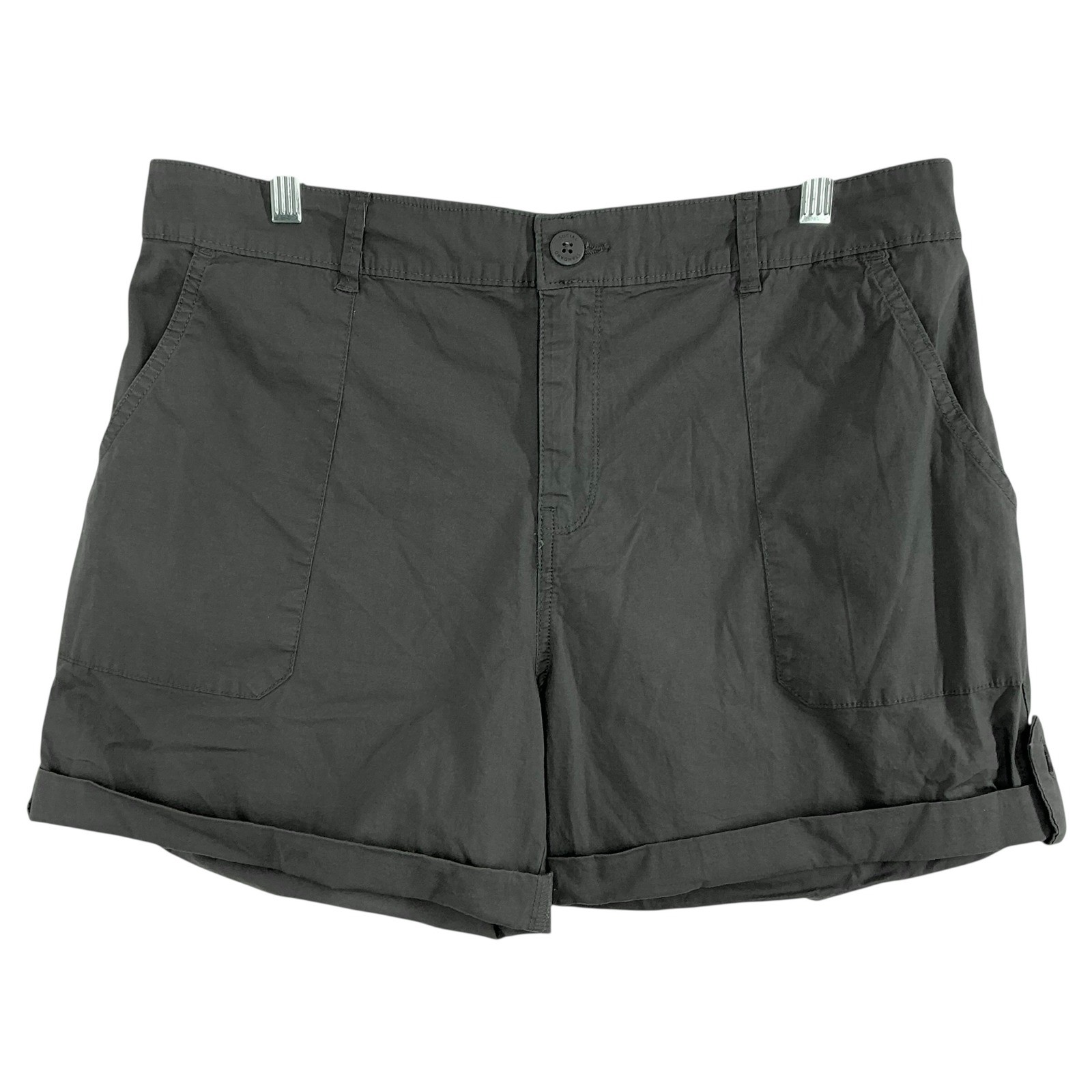 Sanctuary Social Standard Hero Utility Shorts Women's XXL NWT Washed Black