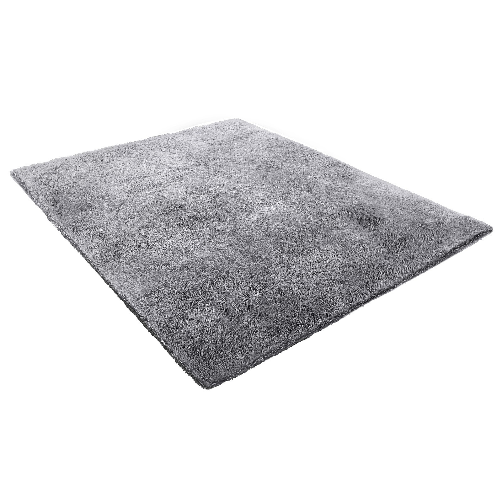 VEVOR Indoor Plush Area Rug 8 x 10ft Grey Plush Carpet for Living Room Bedroom