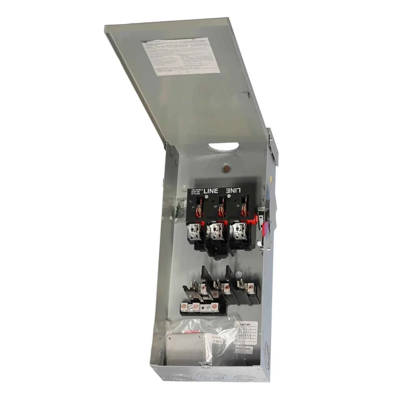 NEW GE TG4323R 100 Amp 240v OUTDOOR Fusible 3Ph 3R Safety Switch Disconnect