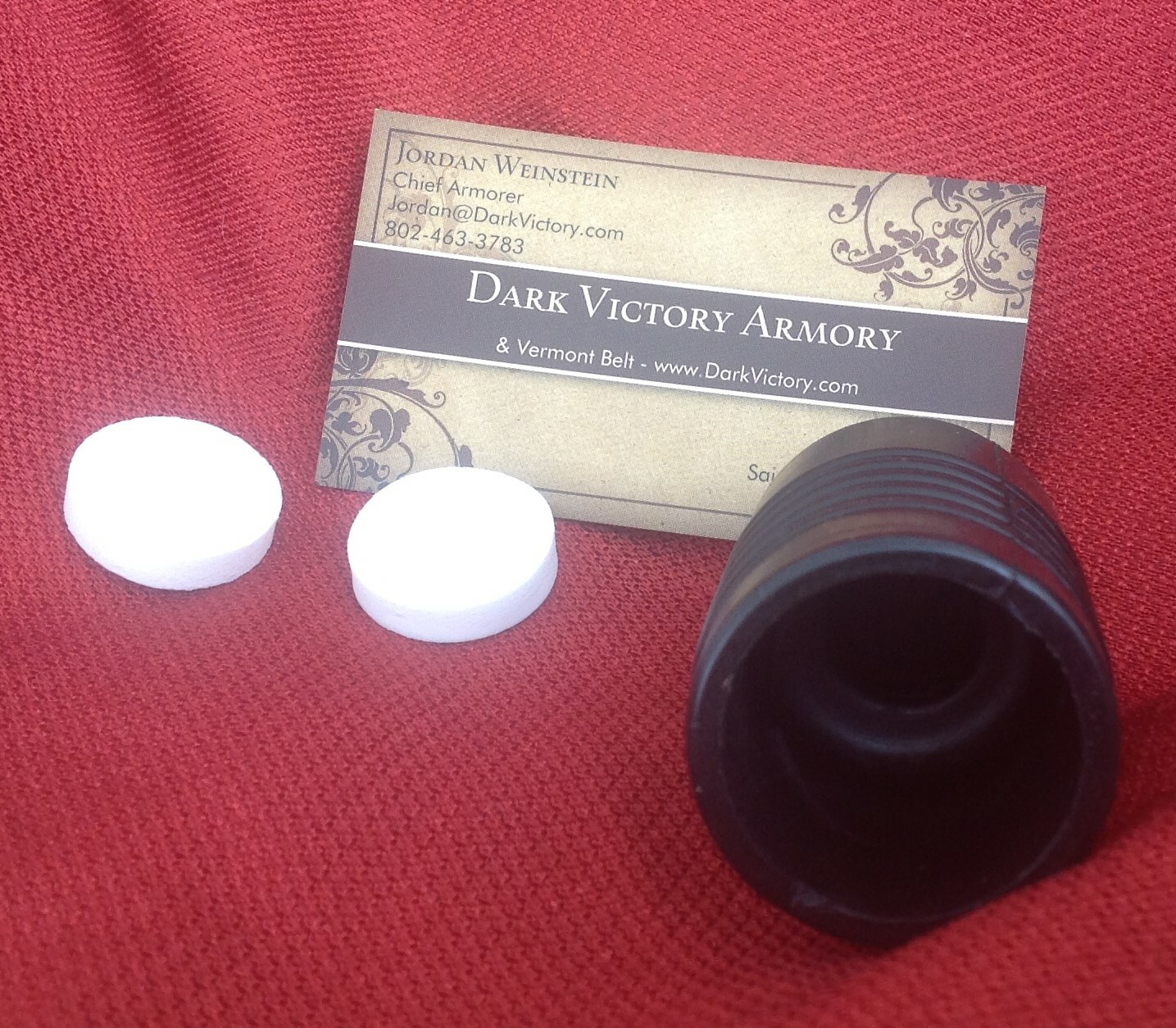 Rugged Rubber Thrusting Tip for SCA & WMA Armored Rattan - Medieval Knight