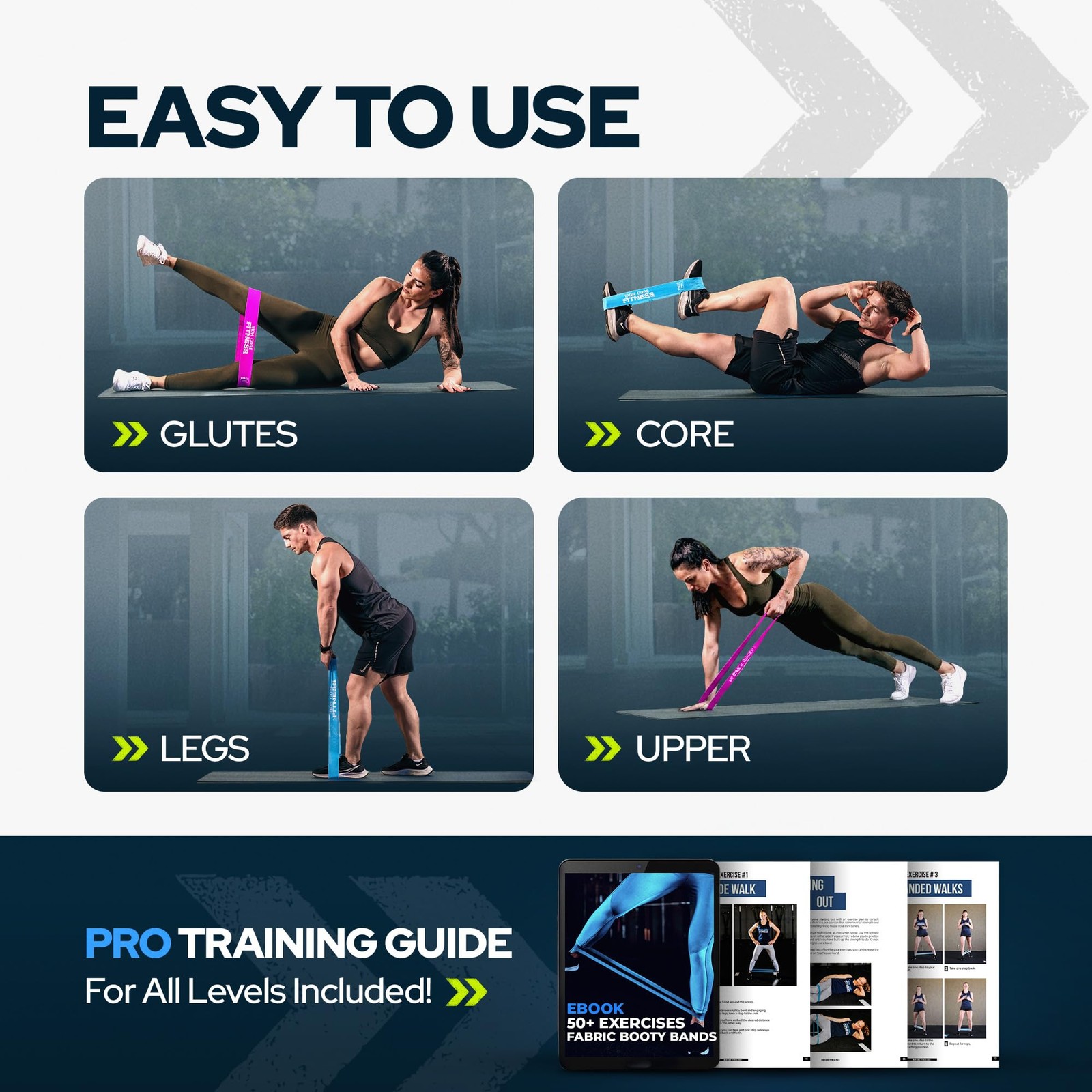 10-Pack Set Heavy Resistance Loop Bands – Latex Mini Bands for Workout, Glute...