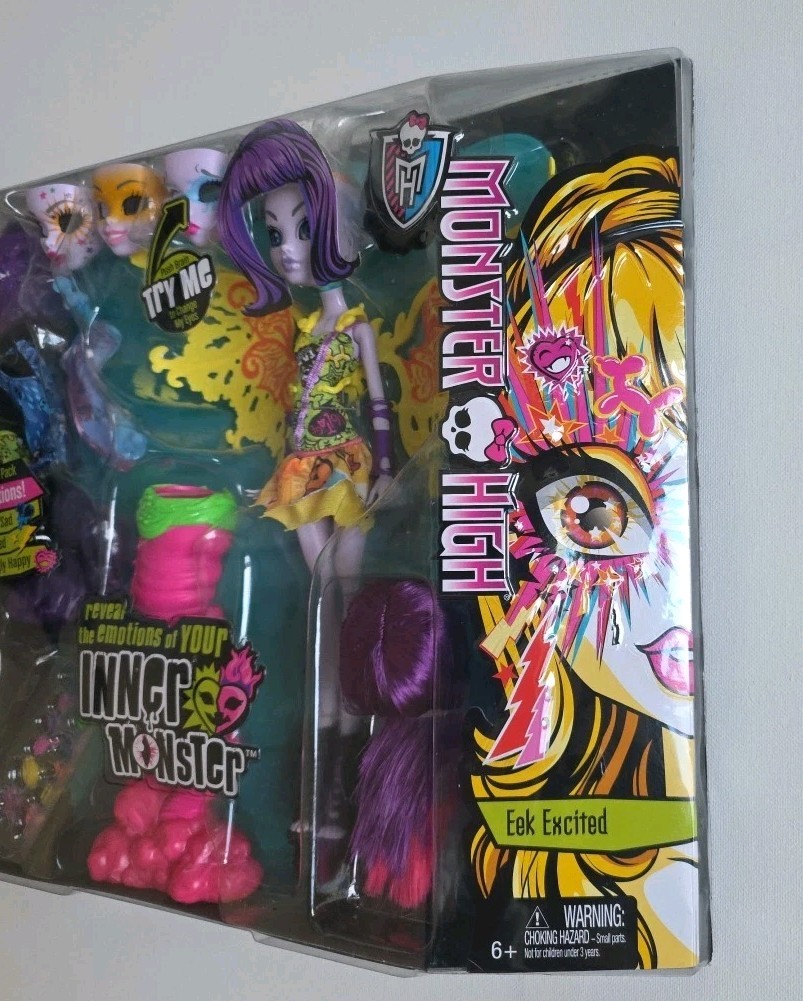Monster High Inner Monster 3 Pack Shivering Sad Eek Excited Hauntingly Happy NIB