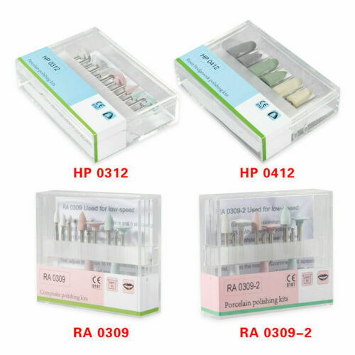 Dental Prophy Cups Composite Polishing Kit for Low Speed Handpiece RA/HP Burs Dr